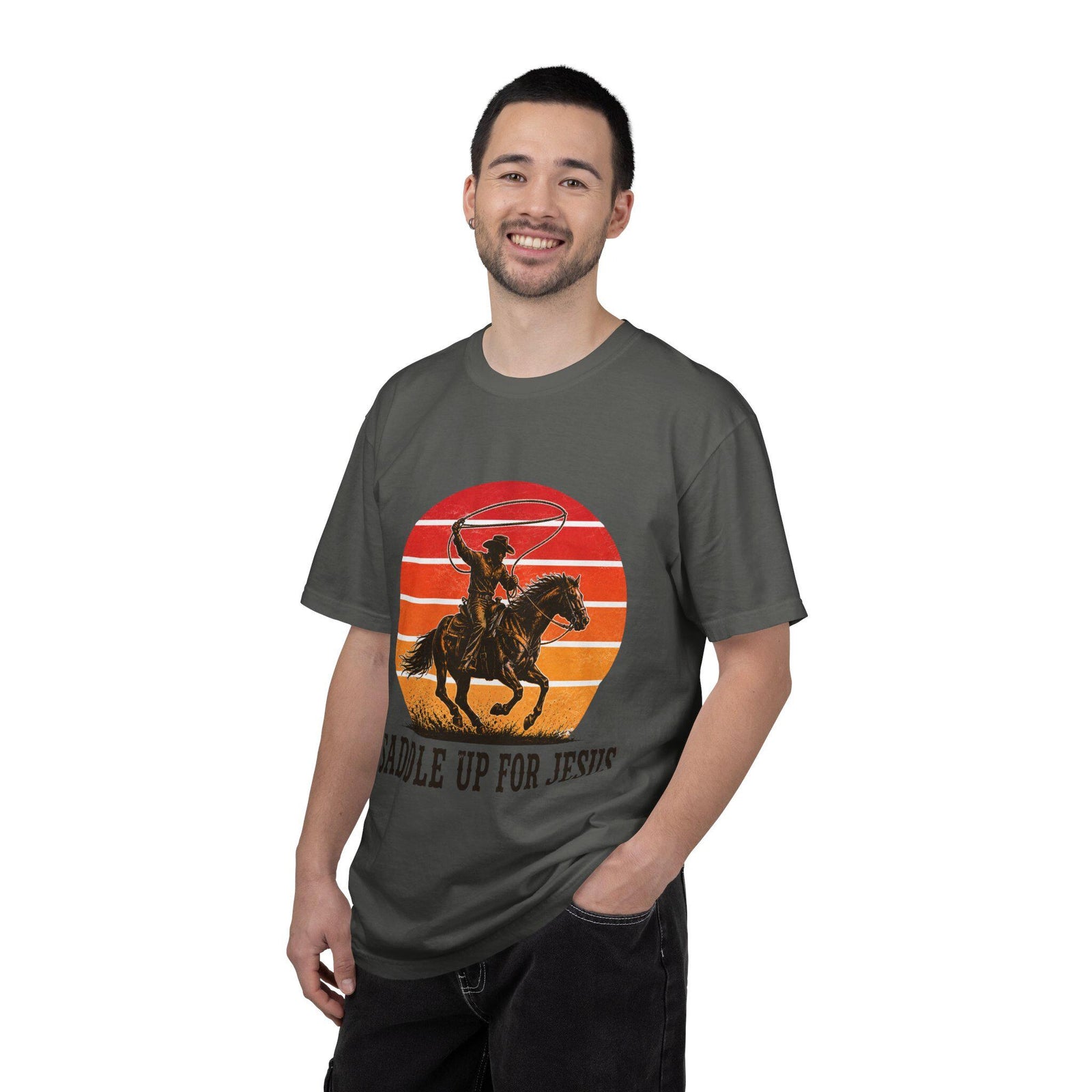 Saddle Up for Jesus T-Shirt | Cowboy Horse Graphic Tee