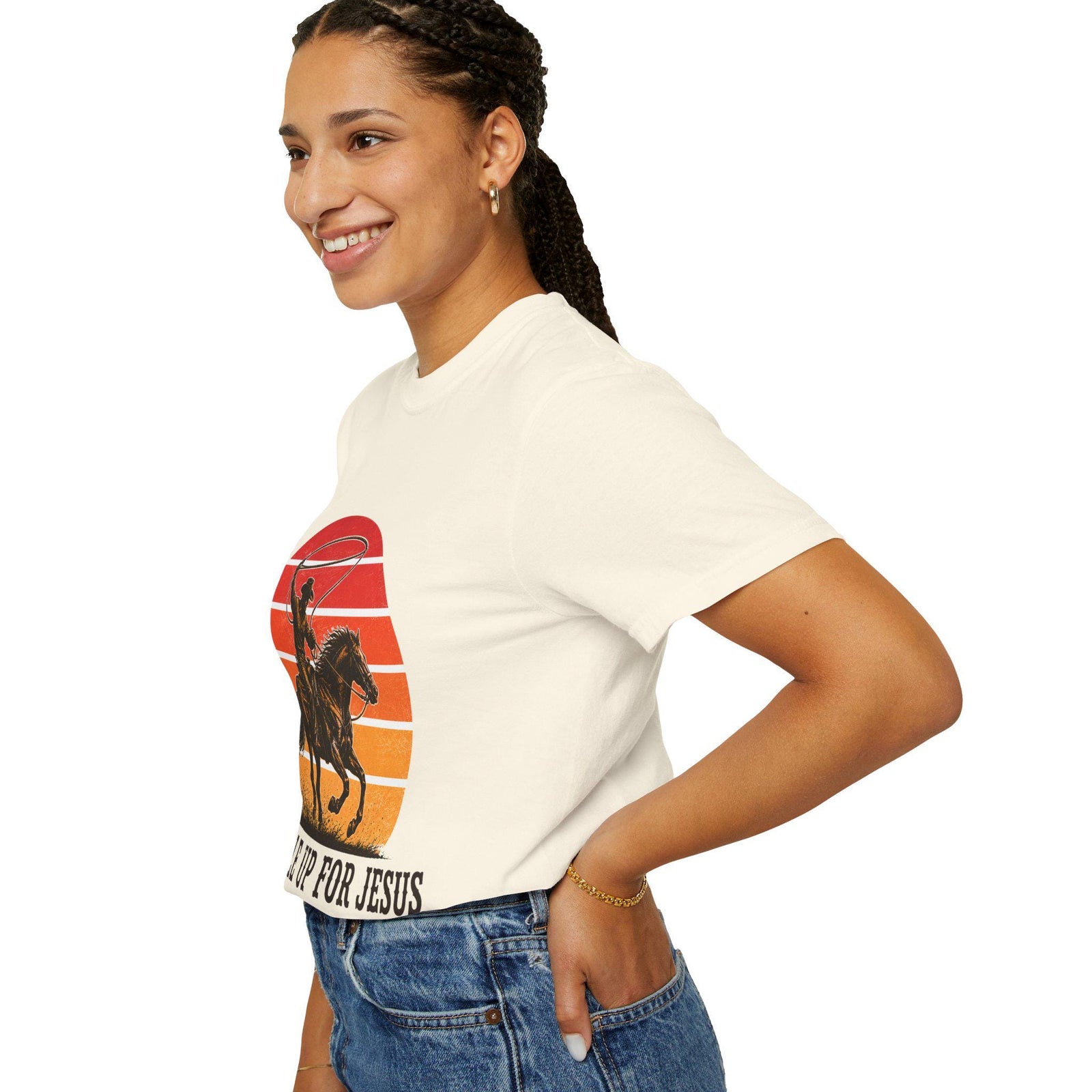 Saddle Up for Jesus T-Shirt | Cowboy Horse Graphic Tee
