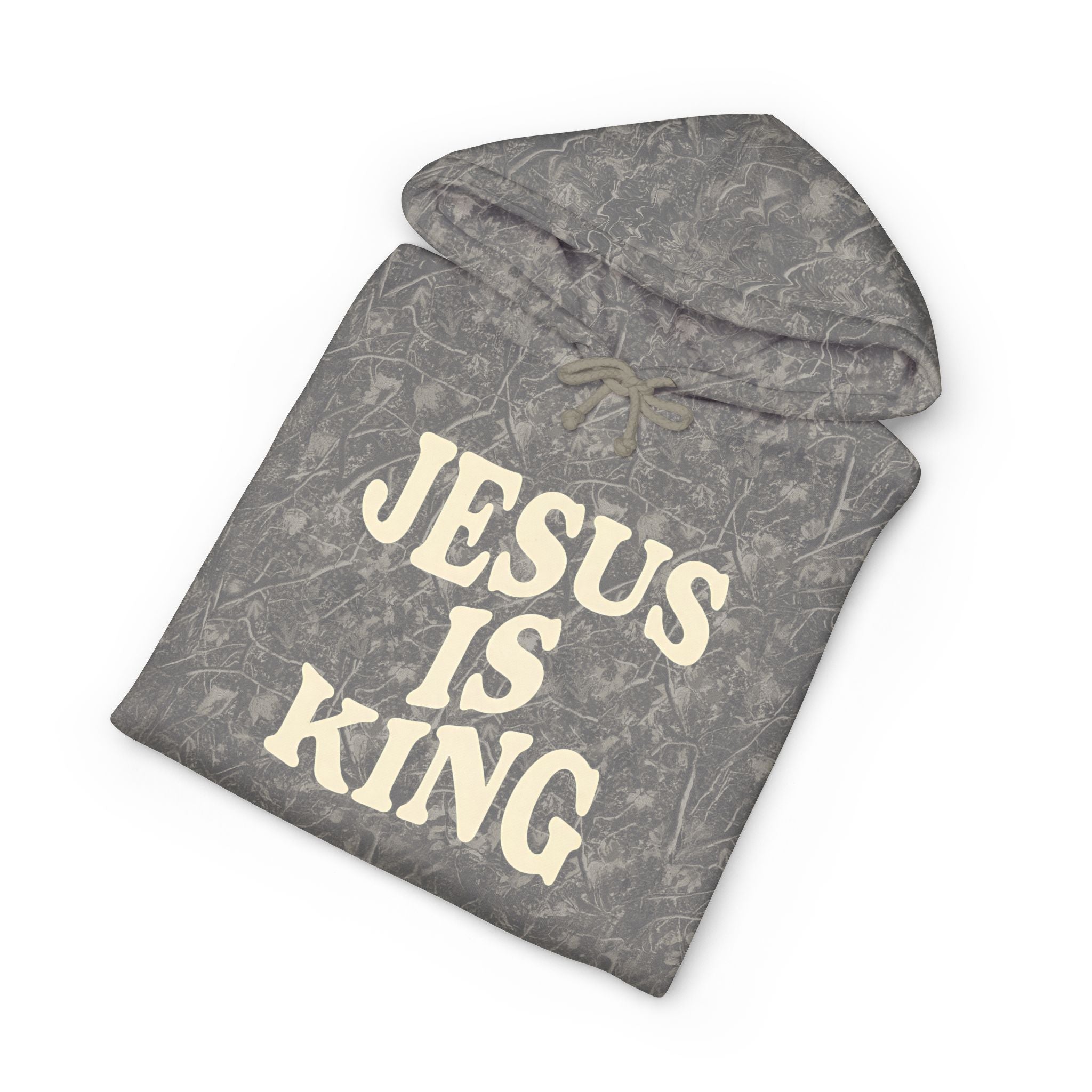 Jesus Is King Hoodie | Religious Christian Typography Pullover