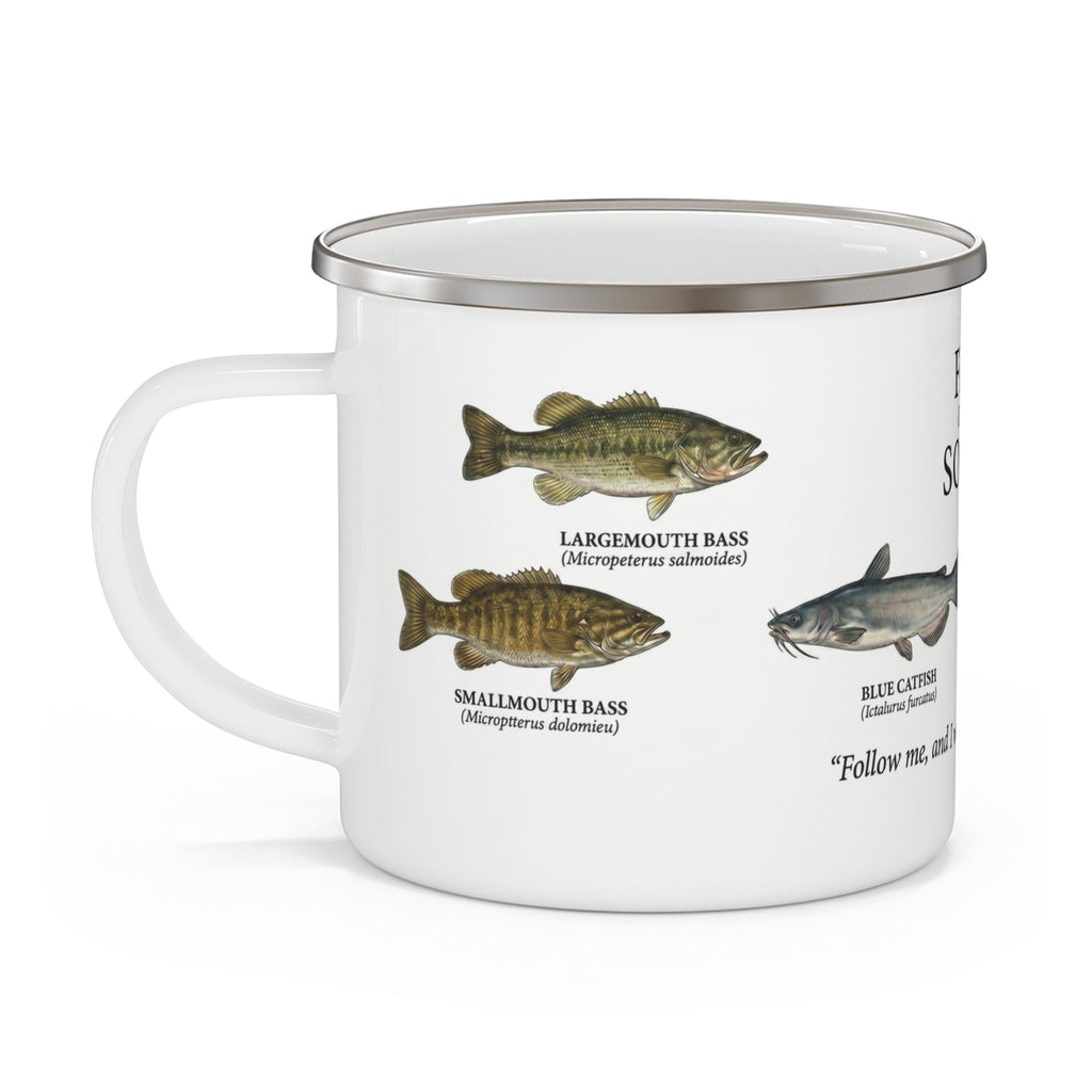Fish of the South enamel camping mug | Southern freshwater fish chart, Bible verse