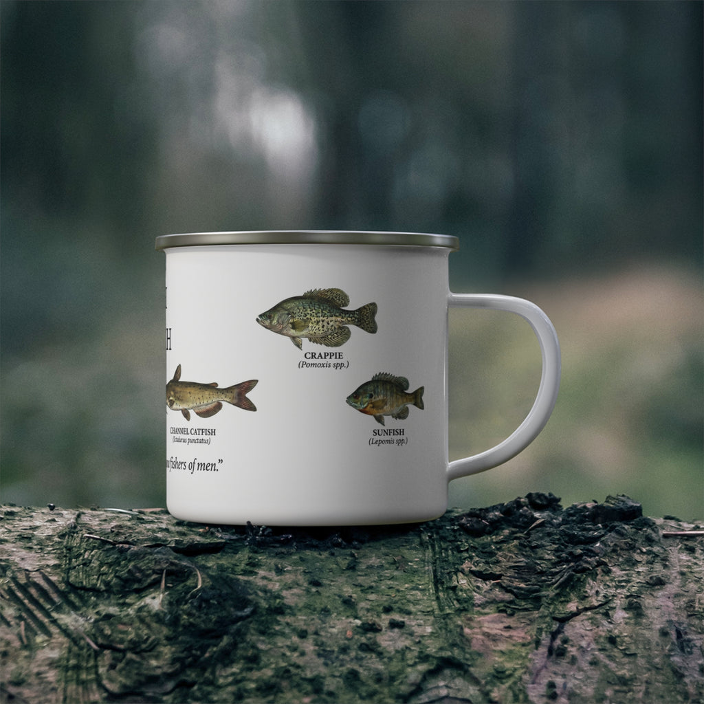 Fish of the South enamel camping mug | Southern freshwater fish chart, Bible verse