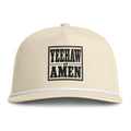 Yeehaw Amen Hat | Rope Brim Cap, Western Country Graphic