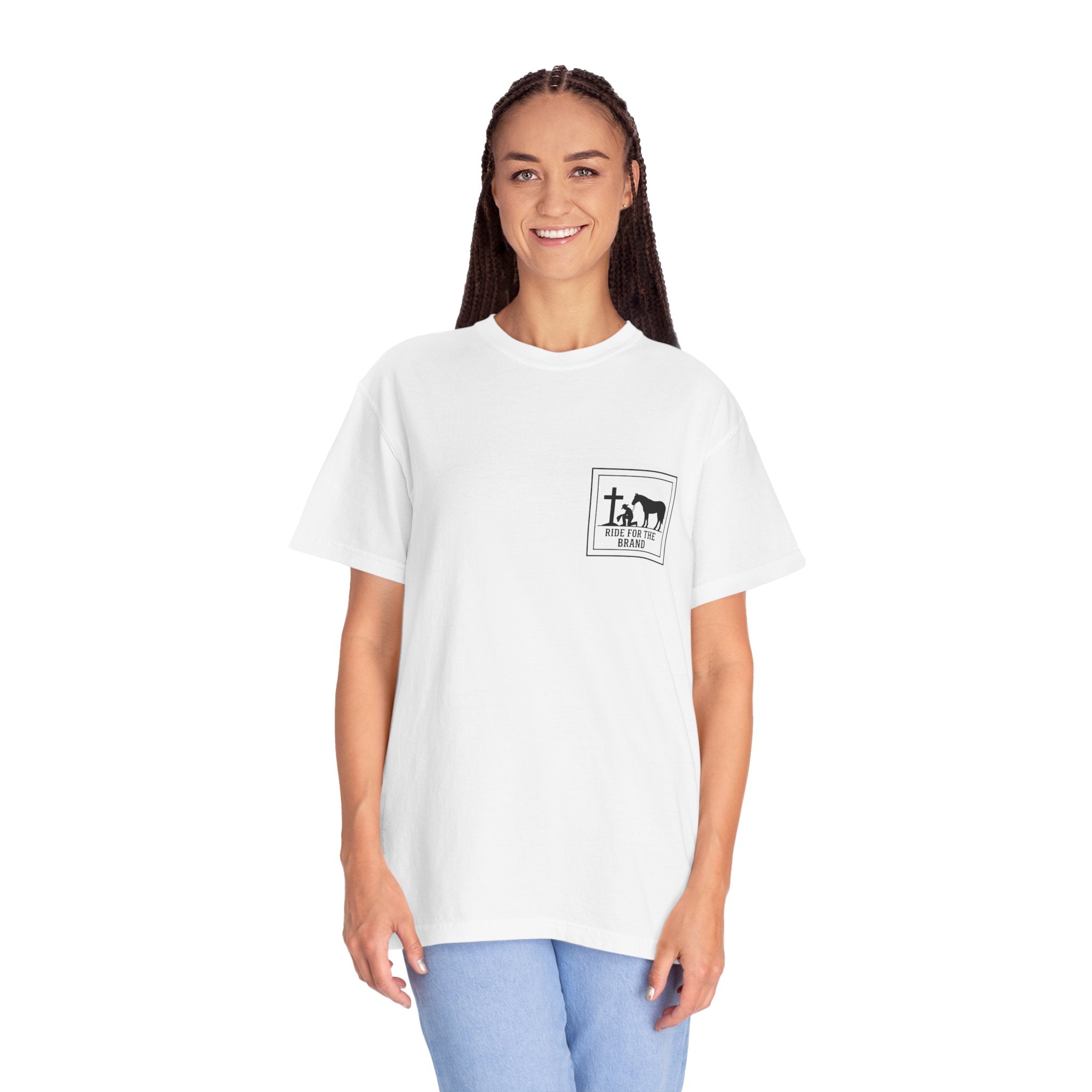 T-Shirt — Western Cowboy Prayer Design ("In All Your Ways Acknowledge Him")