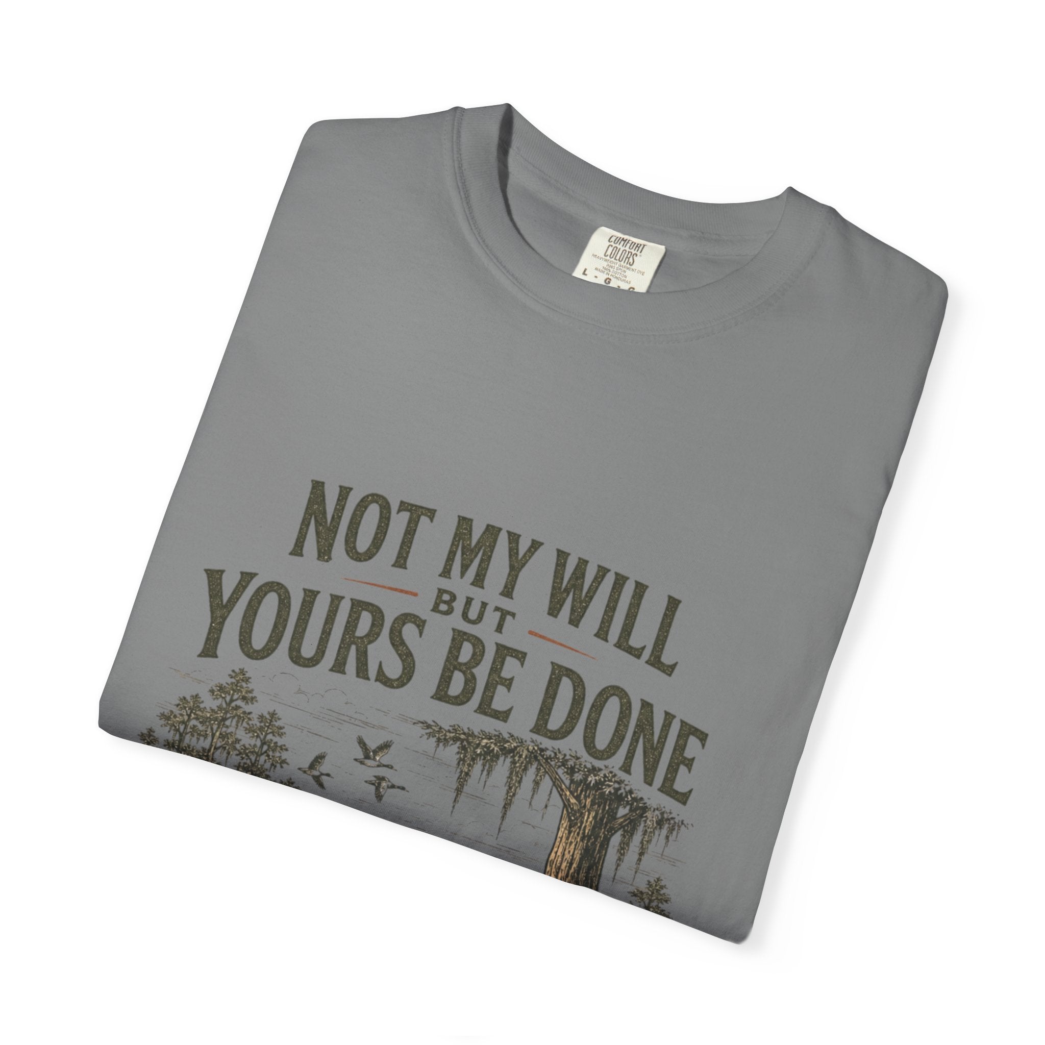Not My Will But Yours Be Done Labrador Dog Prayer T-Shirt | Christian Faith Tee