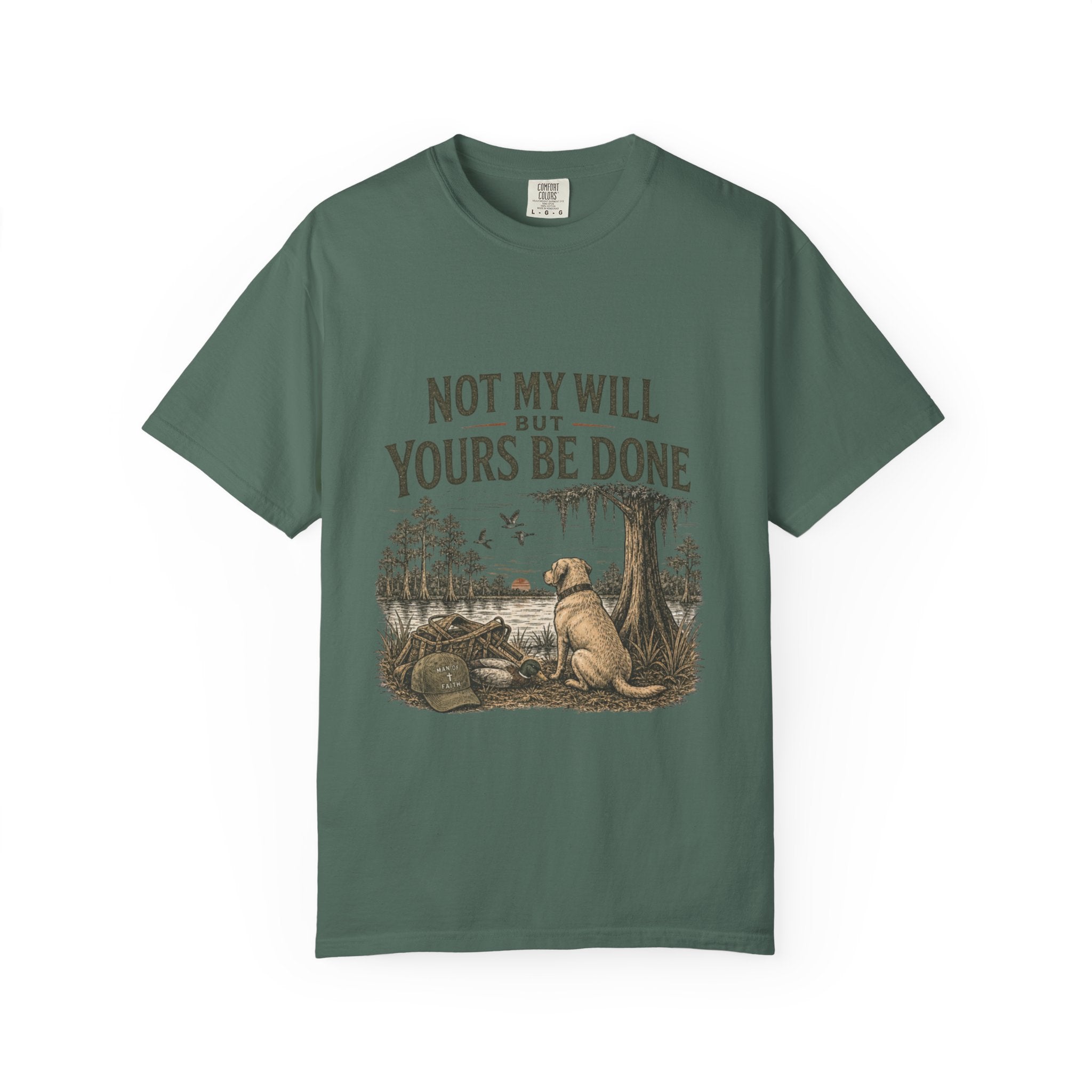 Not My Will But Yours Be Done Labrador Dog Prayer T-Shirt | Christian Faith Tee