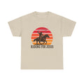 Riding for Jesus tee | Cowboy silhouette sunset graphic tee