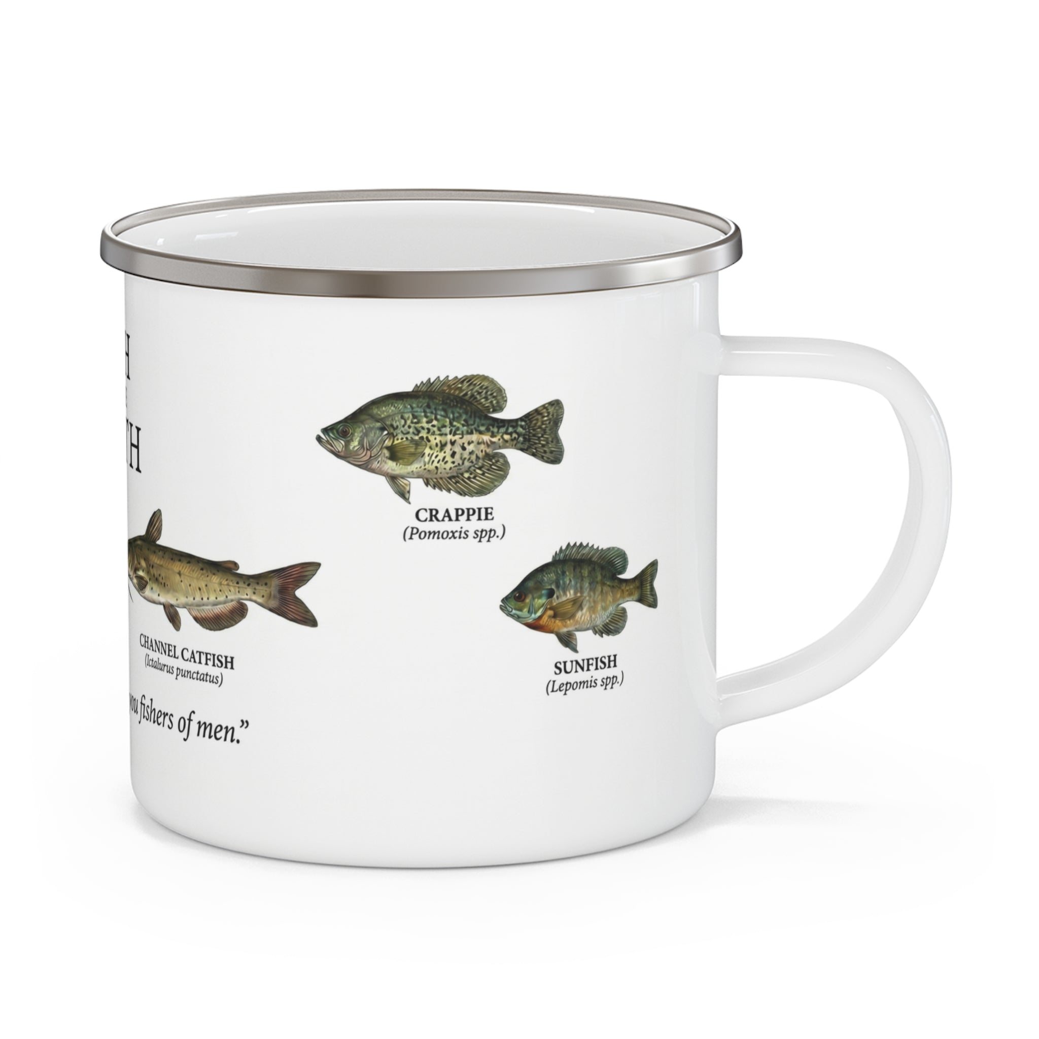Fish of the South enamel camping mug | Southern freshwater fish chart, Bible verse