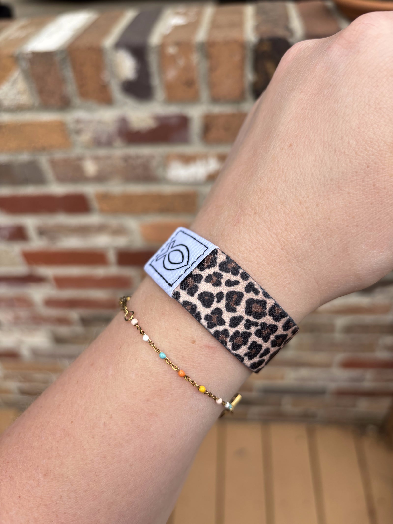Cheetah print Bible Band scripture wristband with NFC chip for daily devotions