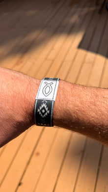 Cobalt Blue / Grey Aztec — reverse side