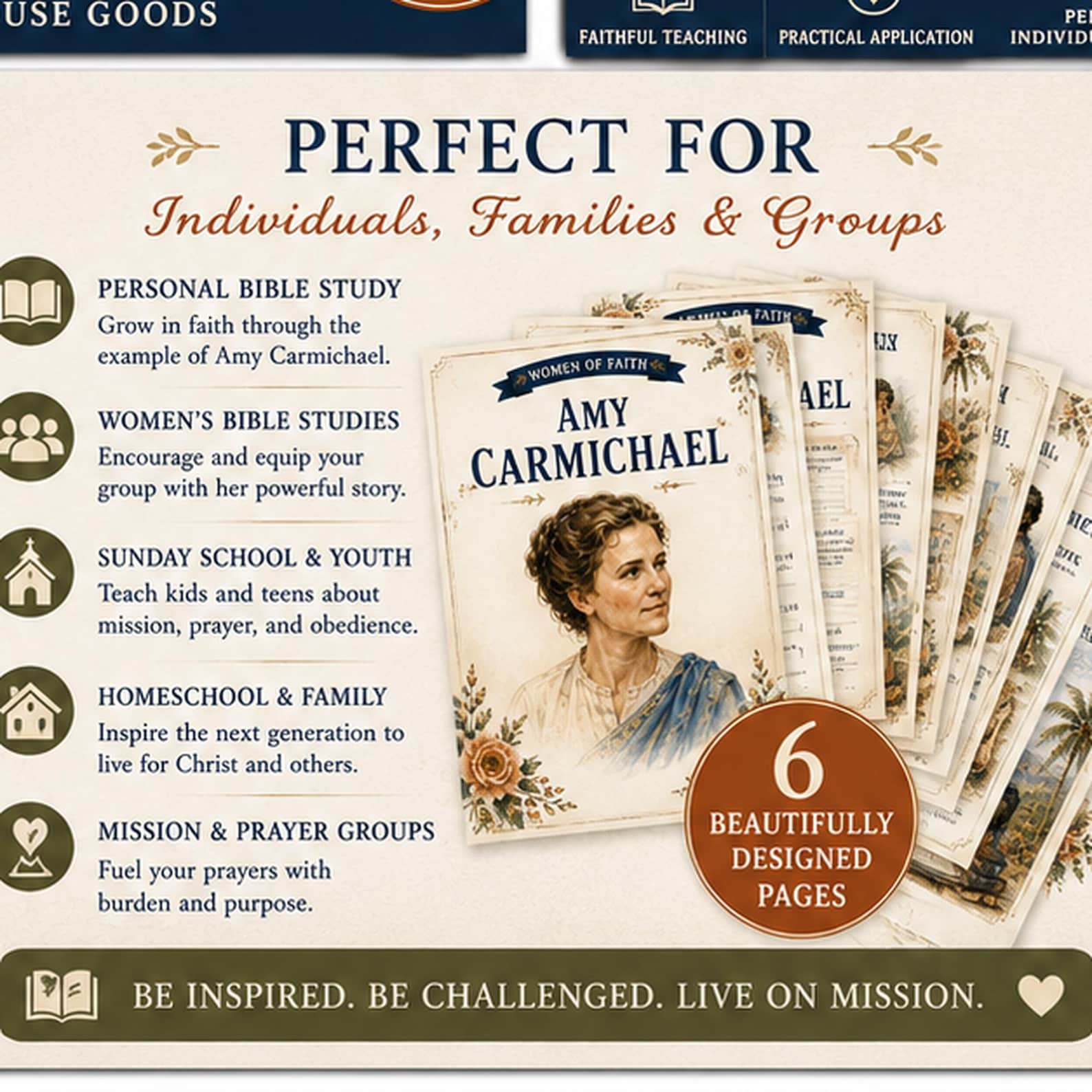 Amy Carmichael Bible study for homeschool, women, teen girls, and groups
