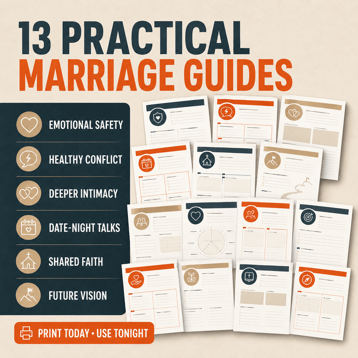 Christian Marriage Worksheets, Couples Devotional, Counseling Tools (Digital Download) - Bible House GoodsET-4533185116