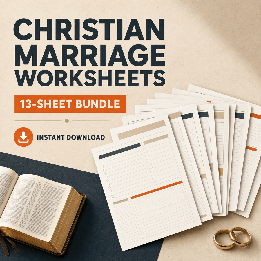 Christian Marriage Worksheets, Couples Devotional, Counseling Tools (Digital Download) - Bible House GoodsET-4533185116