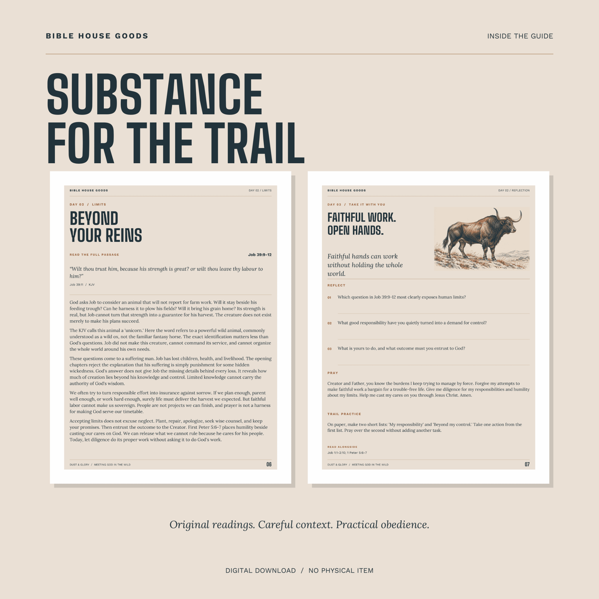Dust & Glory: Meeting God in the Wild - 7-Day Western Devotional Printable - Bible House GoodsBHG-DUST-GLORY-22