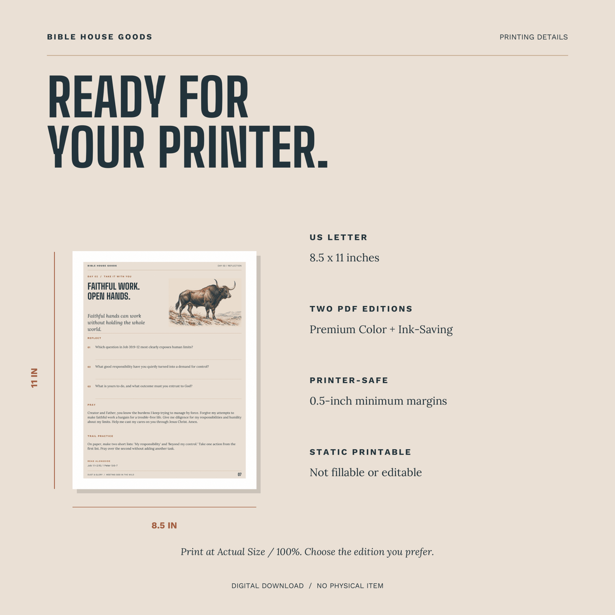 Dust & Glory: Meeting God in the Wild - 7-Day Western Devotional Printable - Bible House GoodsBHG-DUST-GLORY-22