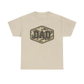 Camo Badge DAD T Shirt Fathers Day Tee