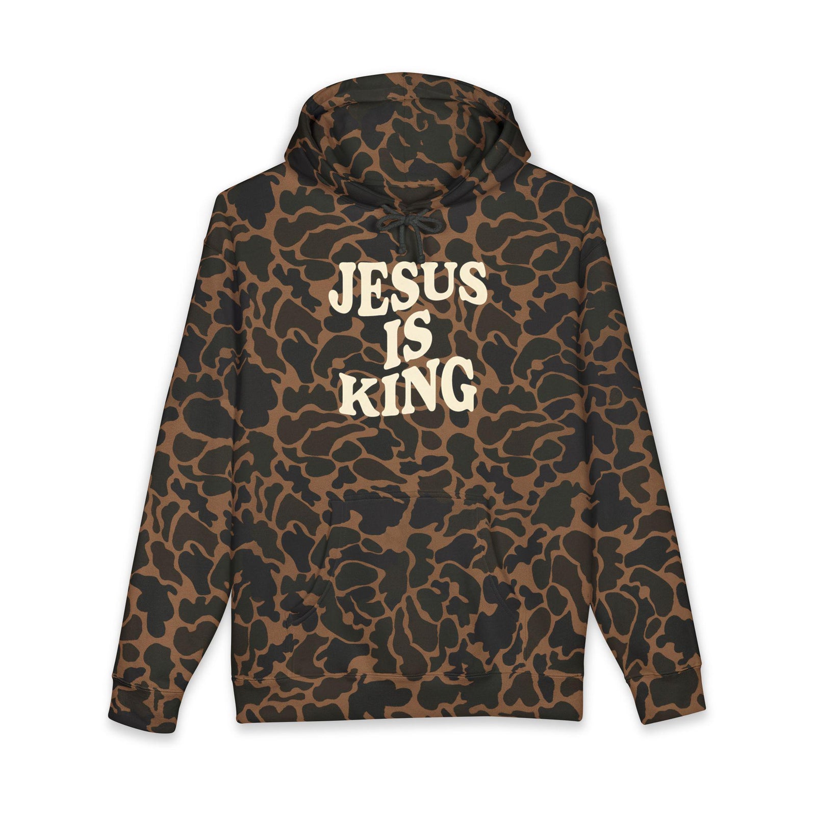 Jesus Is King Hoodie | Religious Christian Typography Pullover