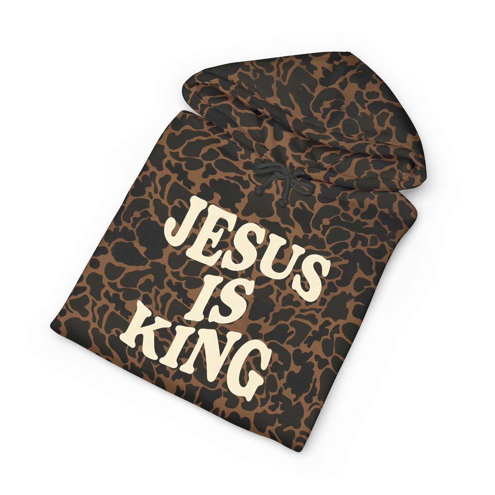 Jesus Is King Hoodie | Religious Christian Typography Pullover