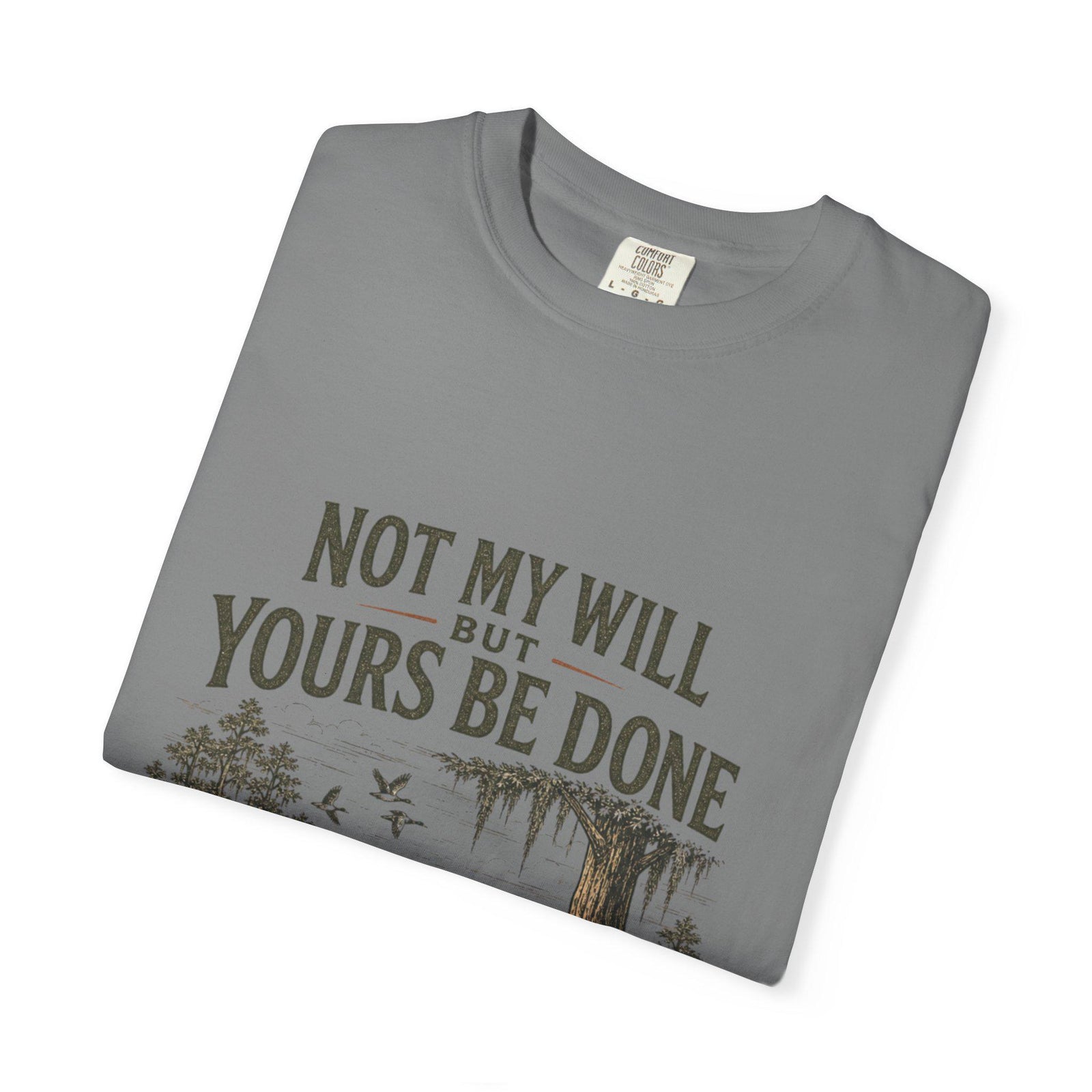 Not My Will But Yours Be Done Labrador Dog Prayer T-Shirt | Christian Faith Tee