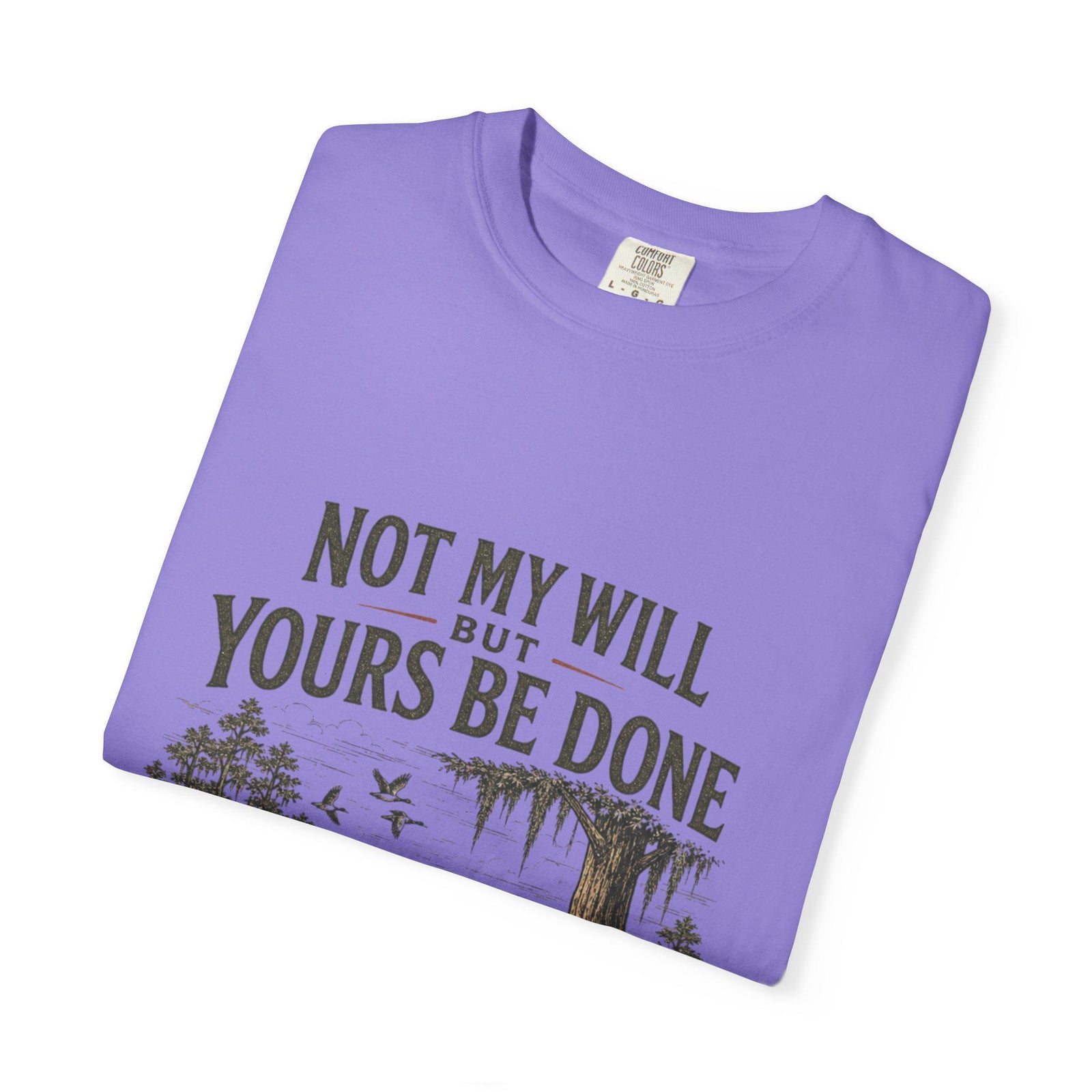 Not My Will But Yours Be Done Labrador Dog Prayer T-Shirt | Christian Faith Tee