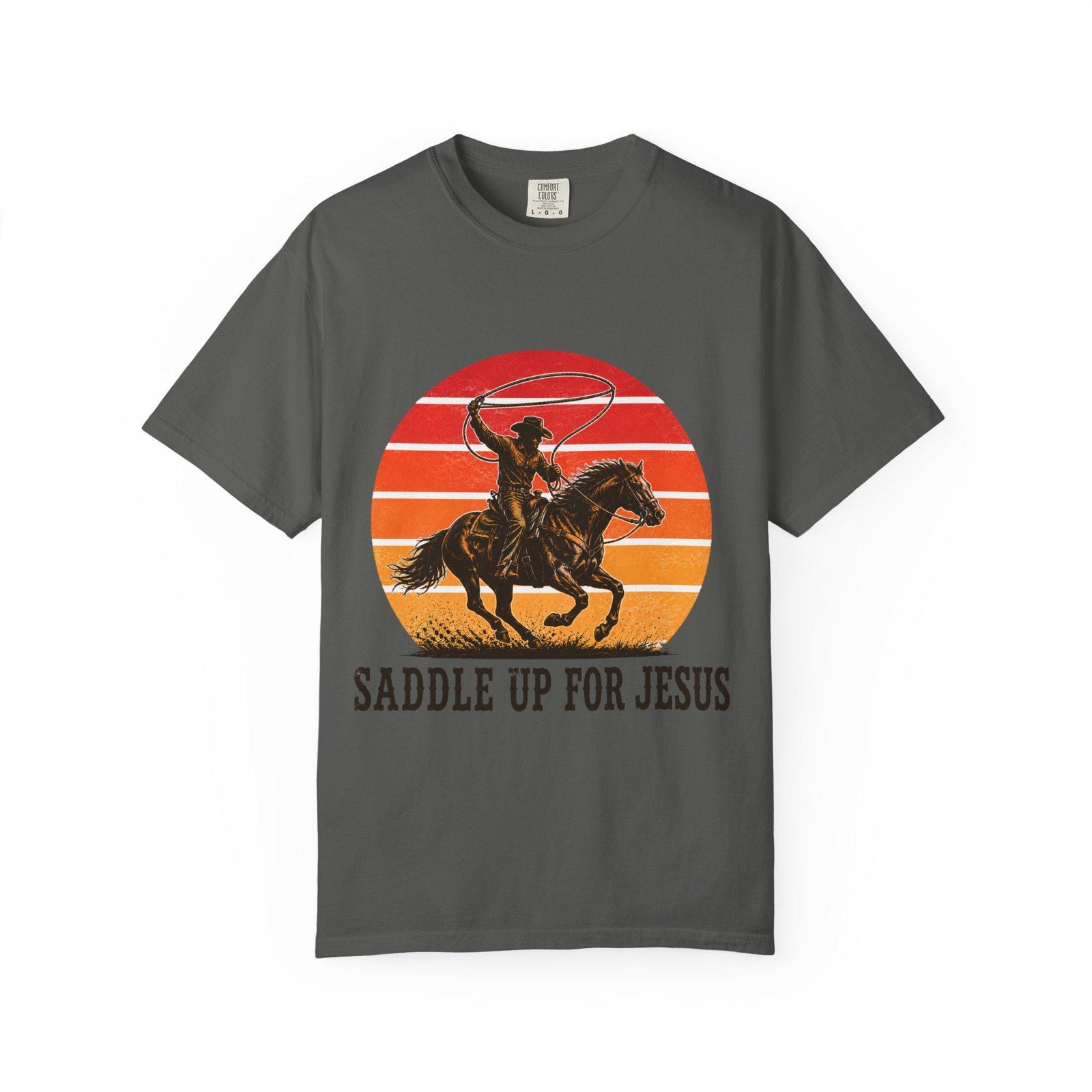 Saddle Up for Jesus T-Shirt | Cowboy Horse Graphic Tee