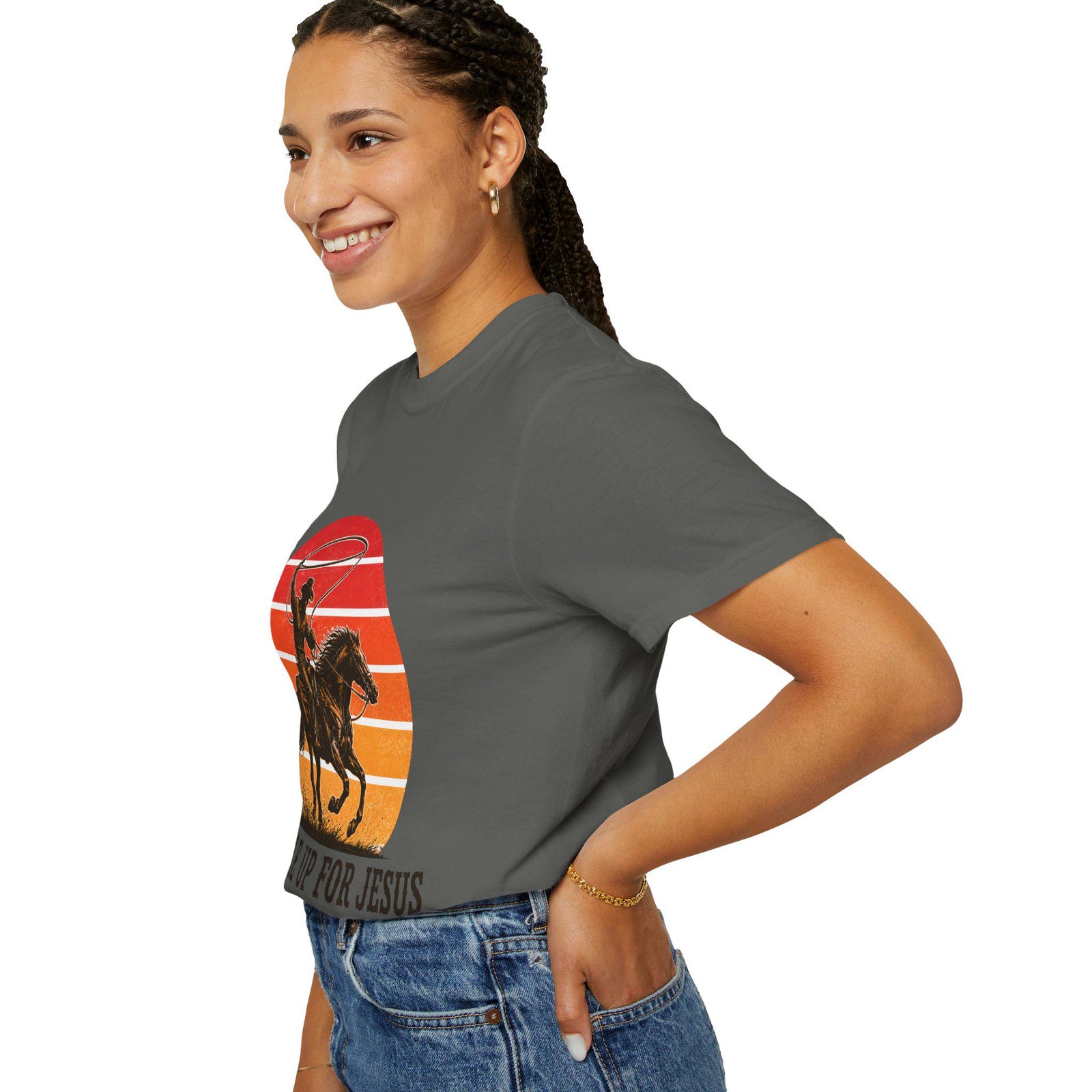 Saddle Up for Jesus T-Shirt | Cowboy Horse Graphic Tee