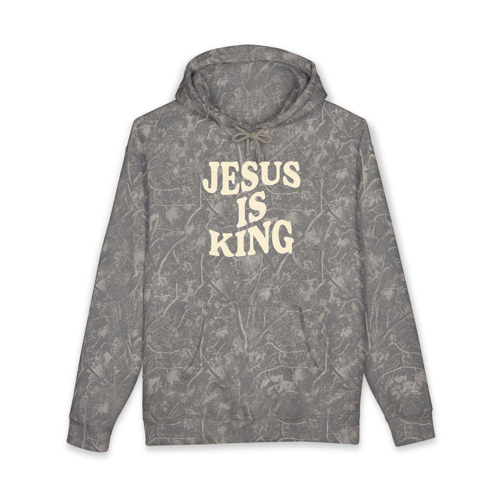 Jesus Is King Hoodie | Religious Christian Typography Pullover
