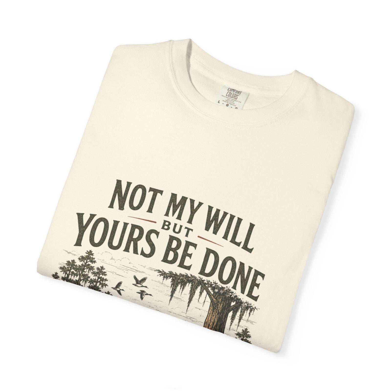 Not My Will But Yours Be Done Labrador Dog Prayer T-Shirt | Christian Faith Tee
