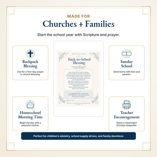 Back to School Christian Printable Pack for Kids | Family Prayer Routine, Scripture Cards, Devotional Tracker, Homeschool Bible Resource