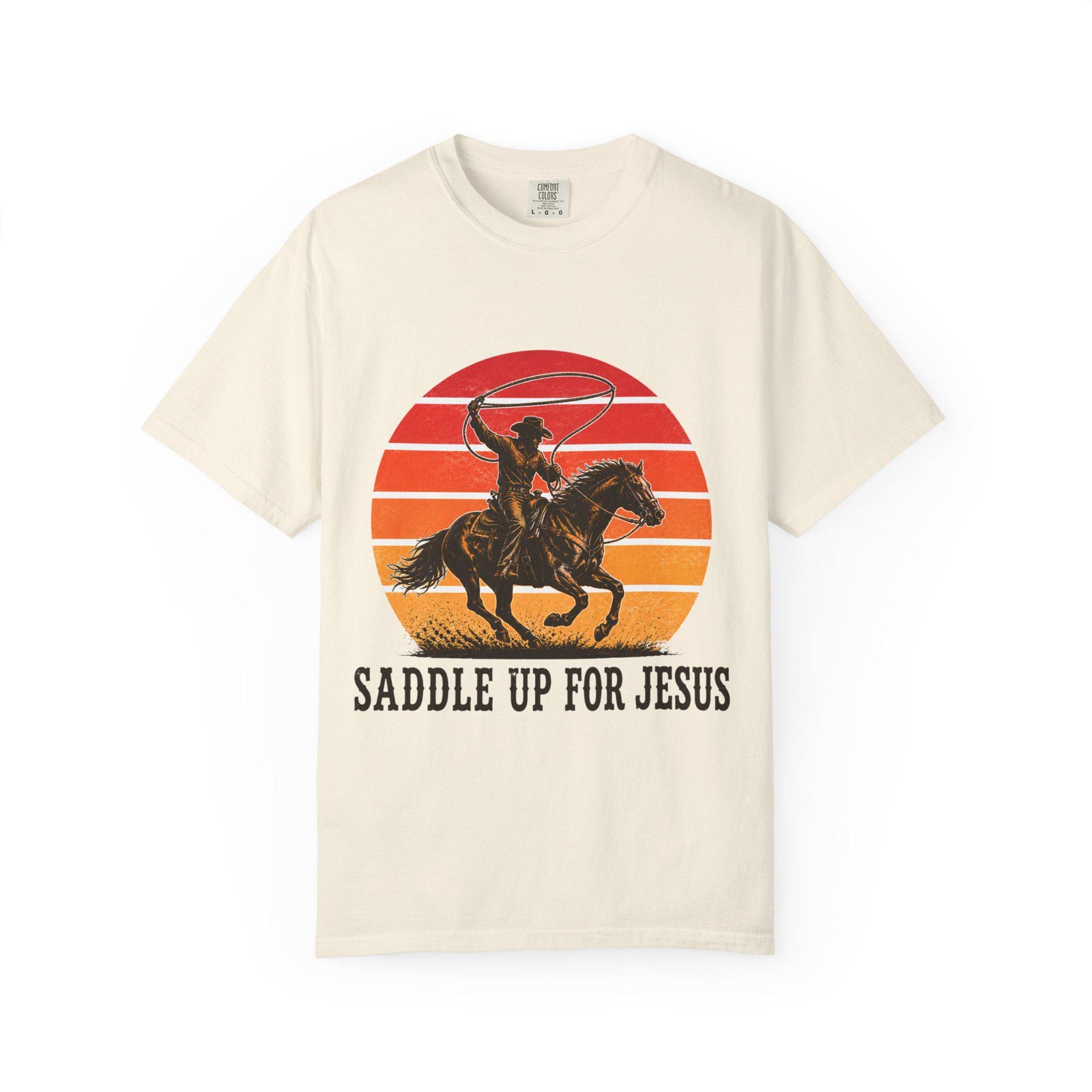 Saddle Up for Jesus T-Shirt | Cowboy Horse Graphic Tee