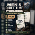 Men's Quiet Time Workbook, Bible Study, Prayer Journal (Digital Download)