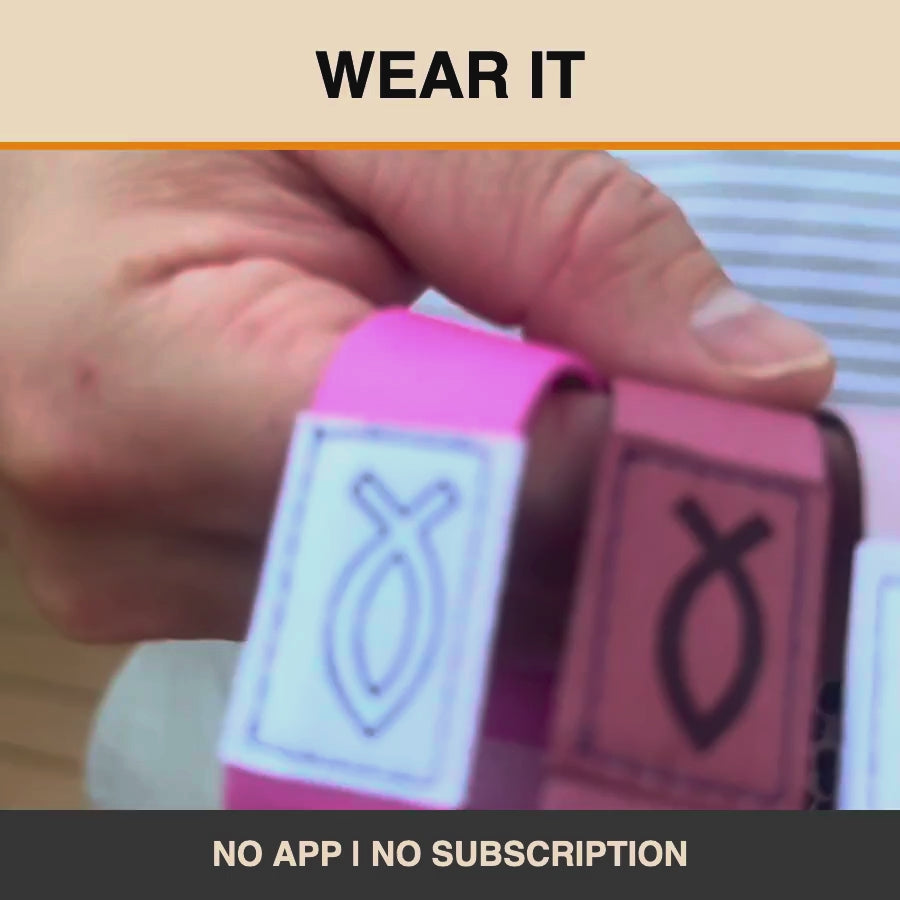 Bible Band Christian NFC wristband demo — wear it, tap your phone, and open daily Scripture, devotion, and prayer