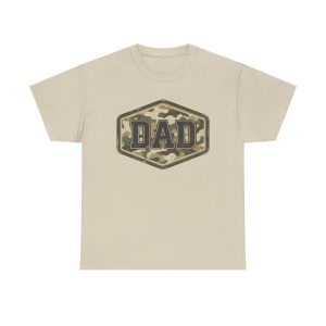 Camo Badge DAD T-Shirt — Military Style Father’s Day Tee
